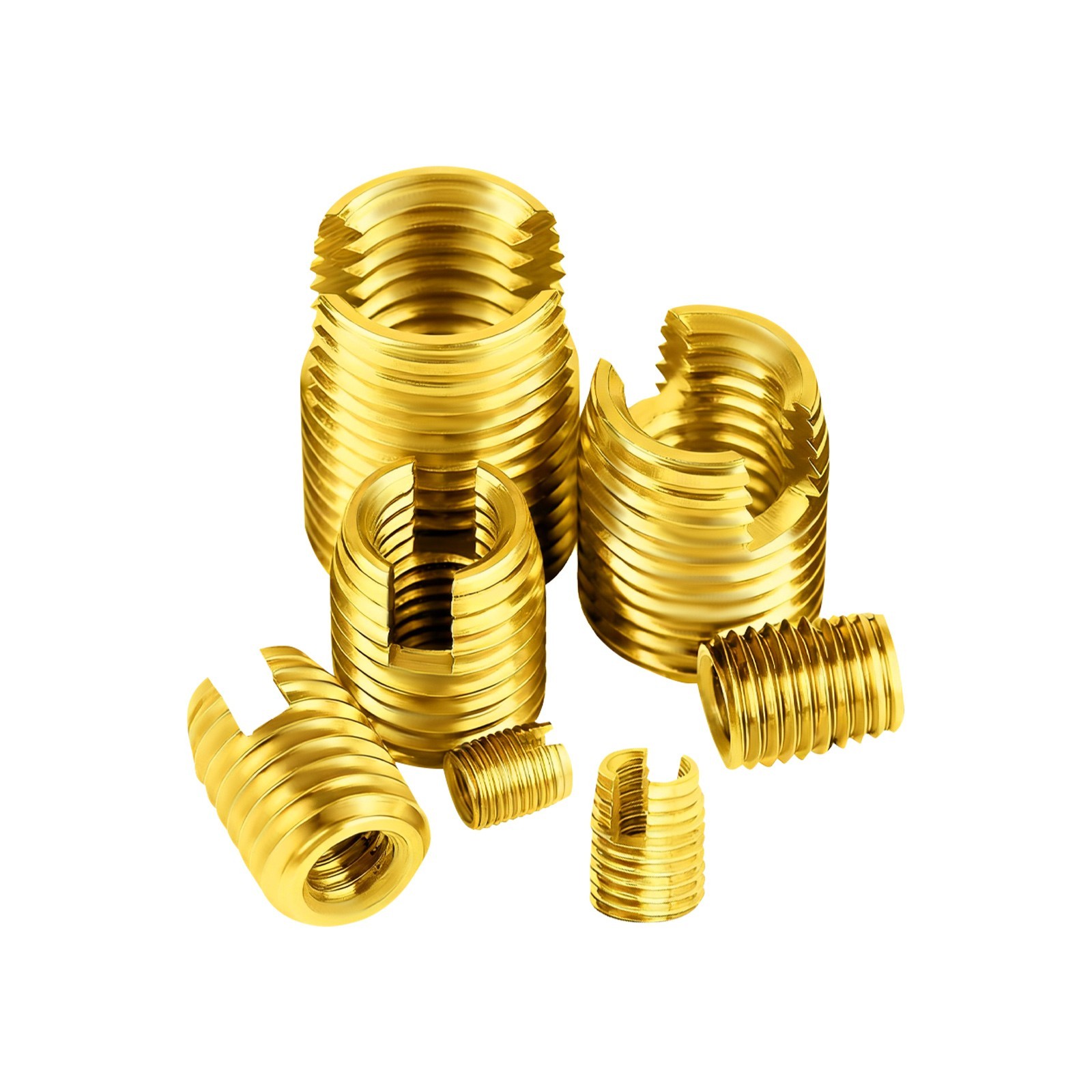 50Pcs Self Tapping Thread Inserts Set, Thread Inserts Reinforce Repair Tool