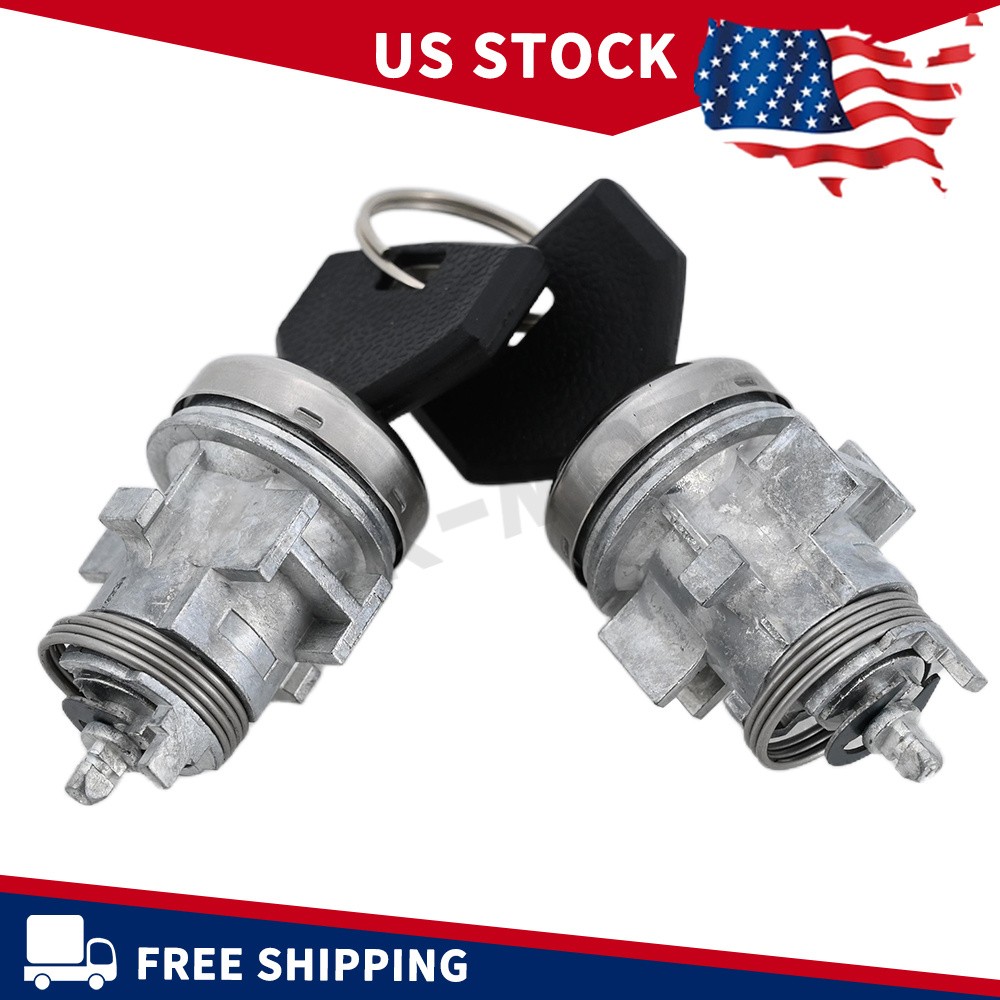 For 1997-2001 CHEROKEE XJ 2x DOOR LOCK CYLINDER 2 KEYS NEW