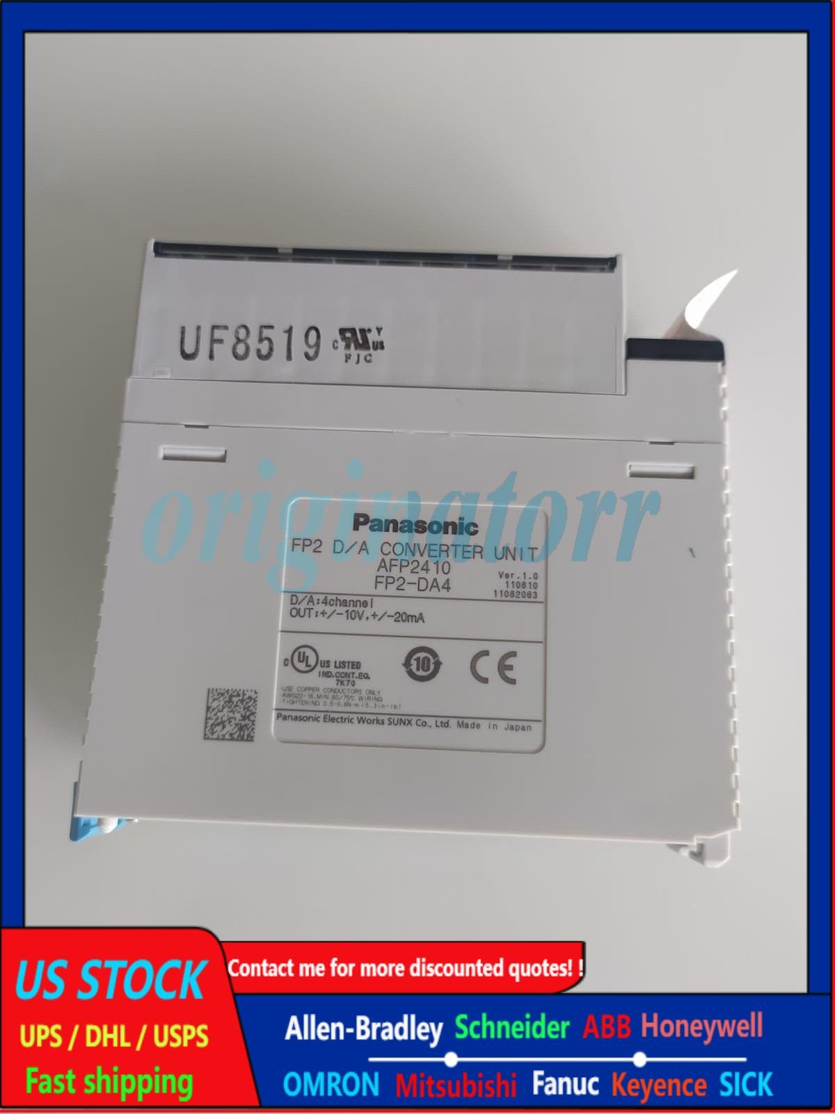 Panasonic FP2-DA4 AFP2410 Analog Card Converter Unit-