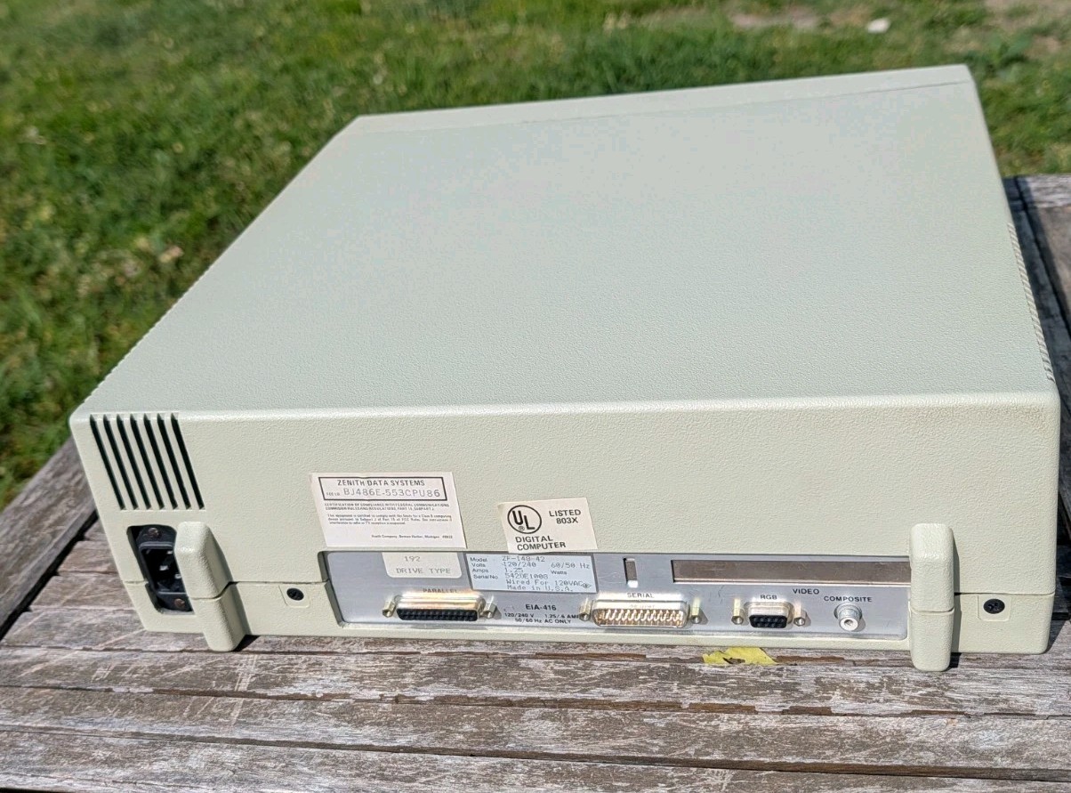 Zenith Data Systems Computer PC DOS ZF-148-42,ZVM-122 A,Original Packaging+