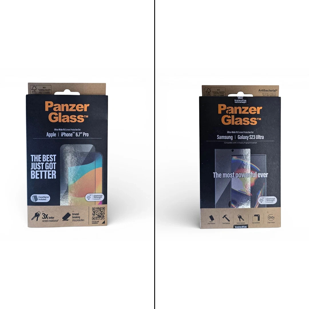 Panzerglass Screen Protector | Samsung S23 Ultra | iPhone Max & Plus - 12 to 16