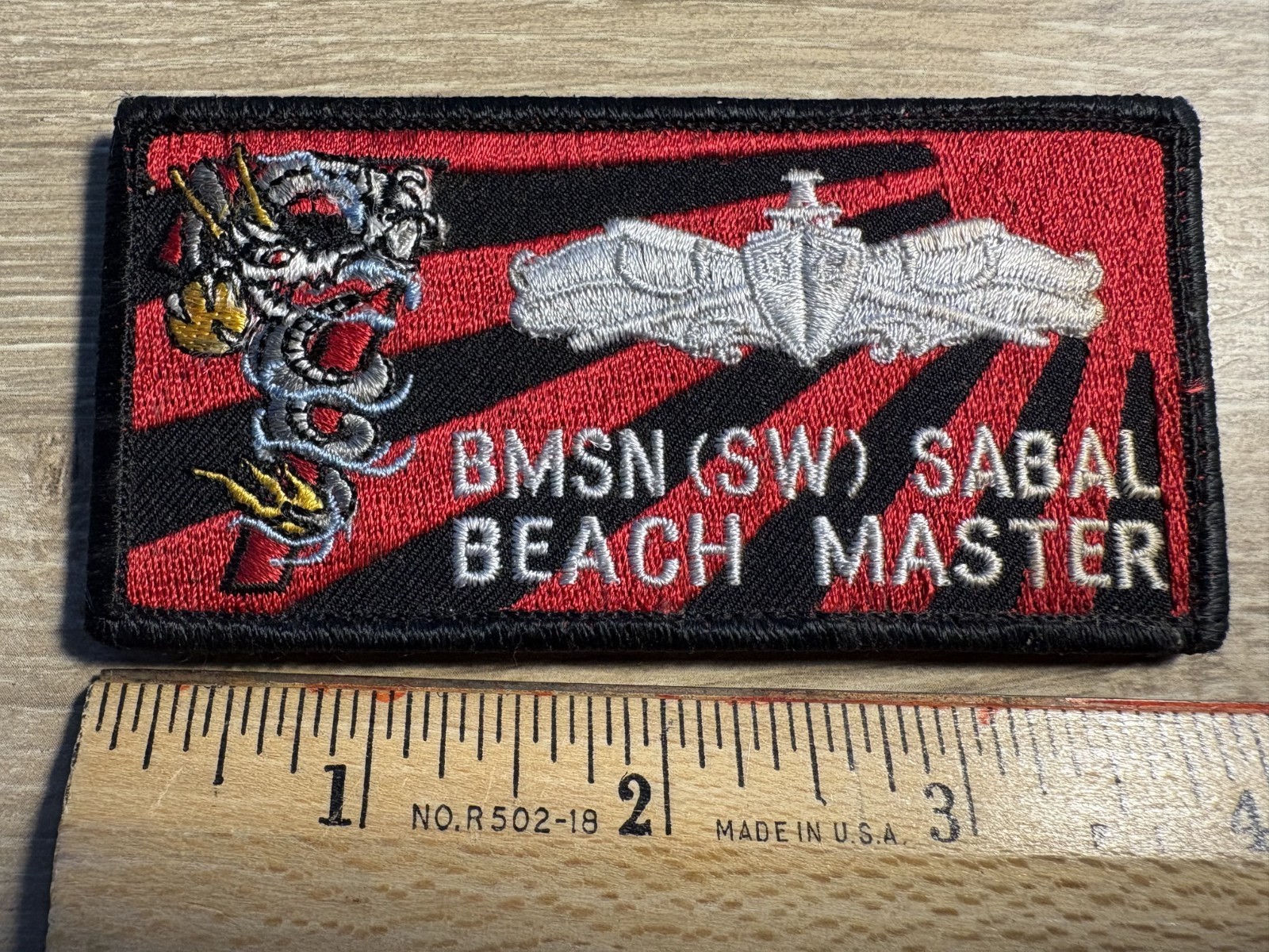 USN  SPECIAL WARFARE  Beach Master SEAL Patch FREE SHIPPING!