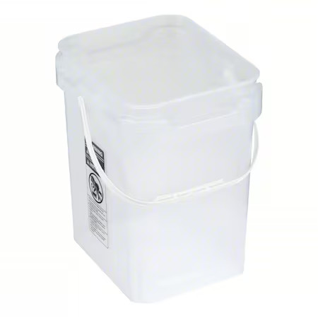 Basco Mmp8005-Sk Square Pail, Clear