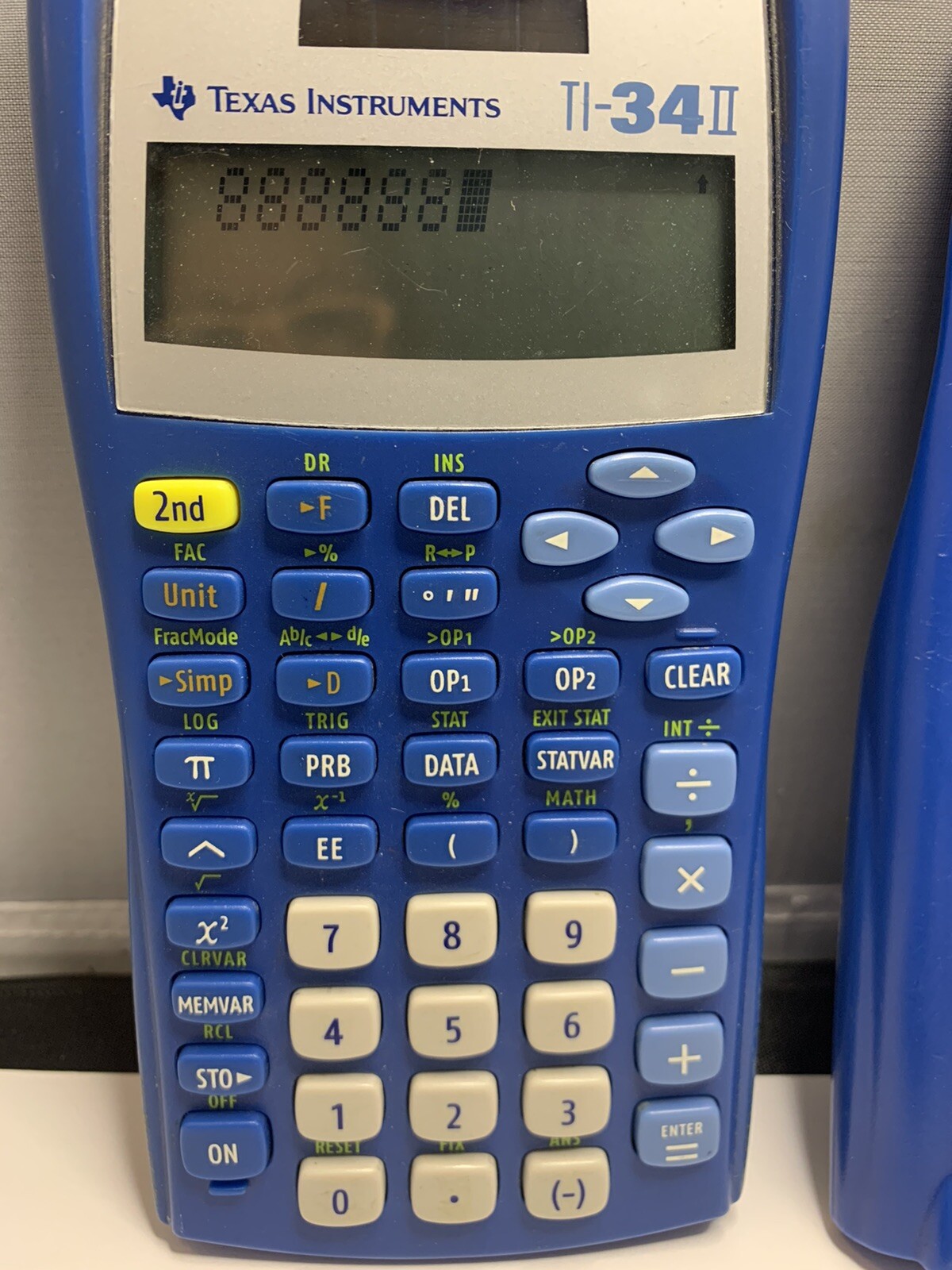 Texas instruments calculator T1 – 3411 blue working condition with cover