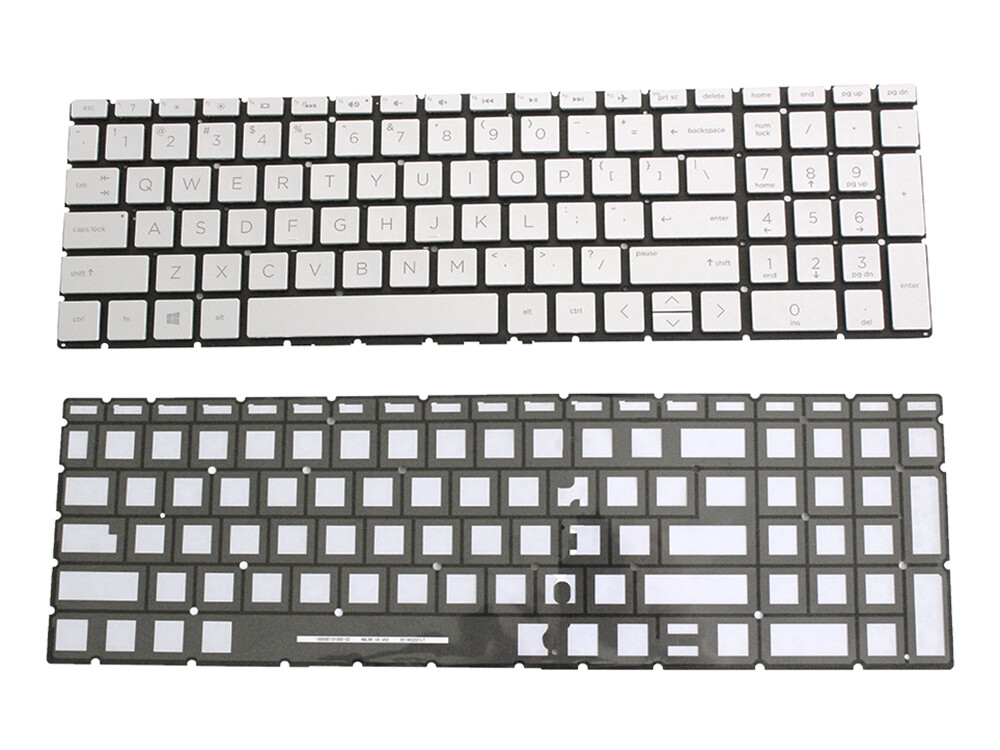 HP ENVY 17m-ce0000 17m-ce0013dx 17m-ce1013dx Laptop PC Keyboard Silver Backlit