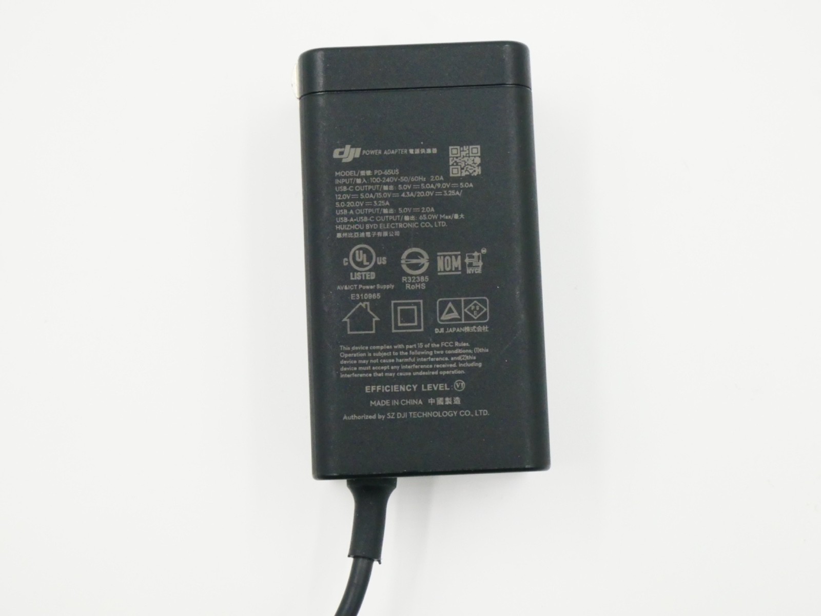 DJI 60 Watt AC Charger Power Adapter
