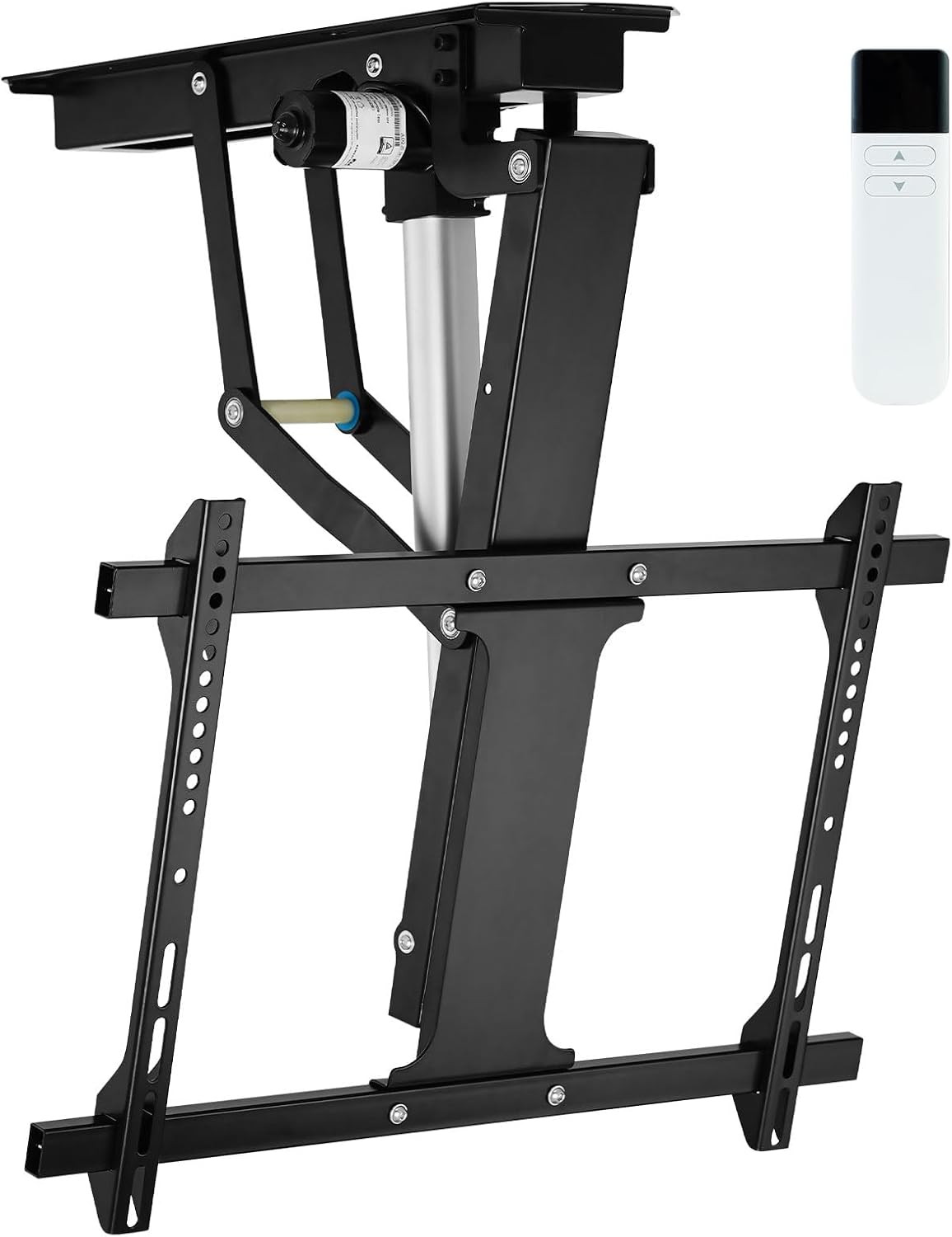 Motorized Electric Ceiling TV Mount with Remote for 32-70" Screens - Black