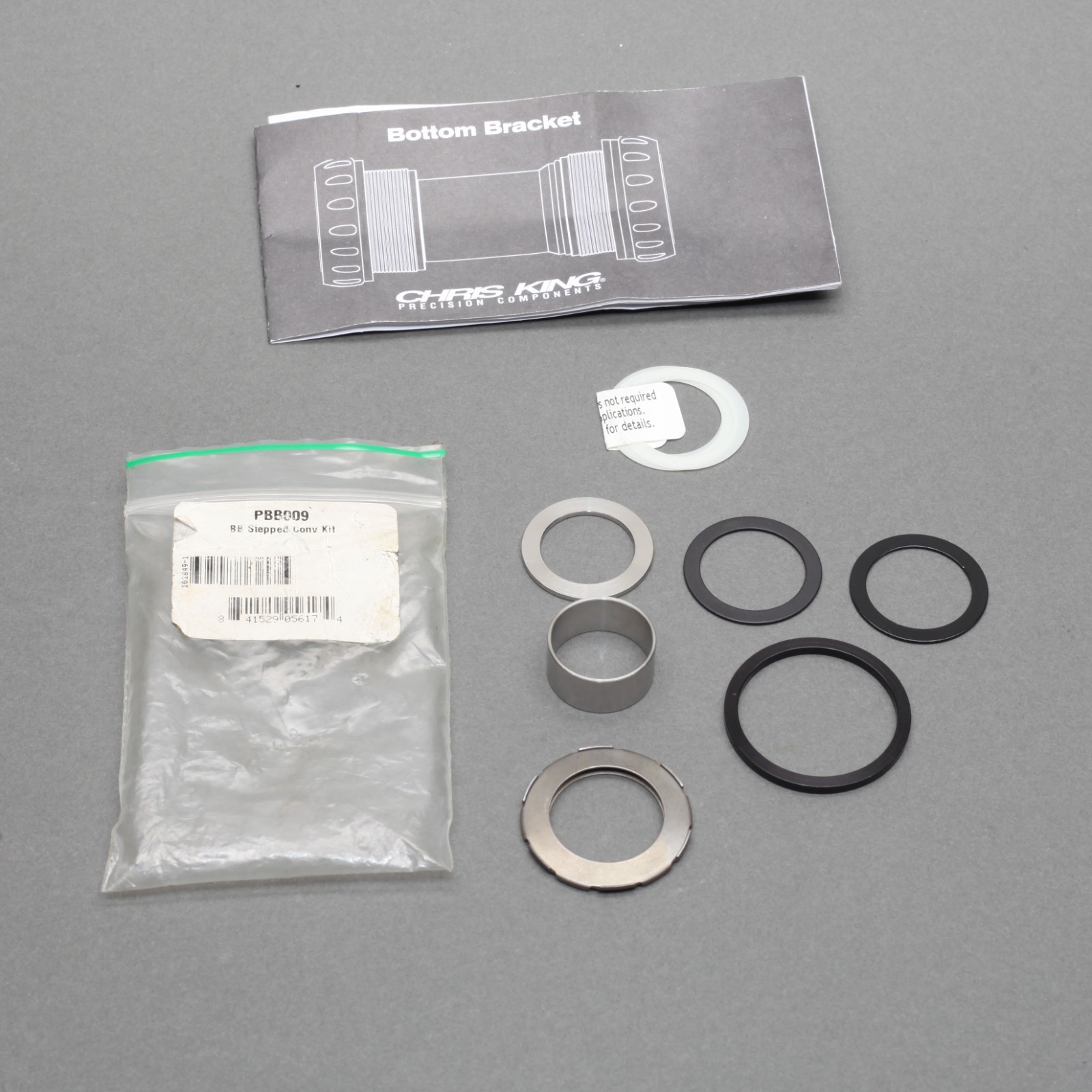 Chris King PBB009 Bottom Bracket Stepped Spindle Conversion Kit Gen 1