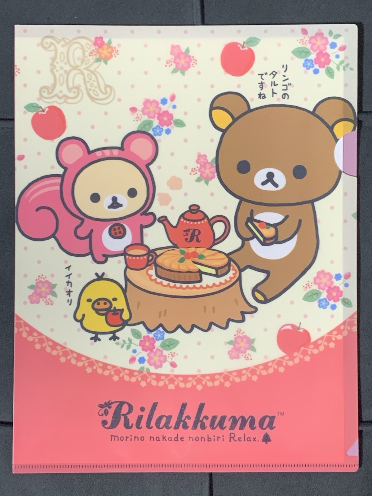 Kawaii Rilakkuma “Forest” Single Pocket Vinyl Folder (1 PC) San-X