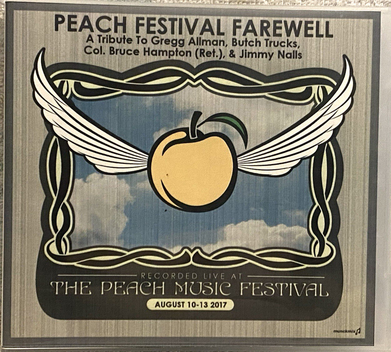 PEACH FESTIVAL FARWELL 8-12-17 2CD *NEW* Tribute to Gregg Allman  Butch Trucks