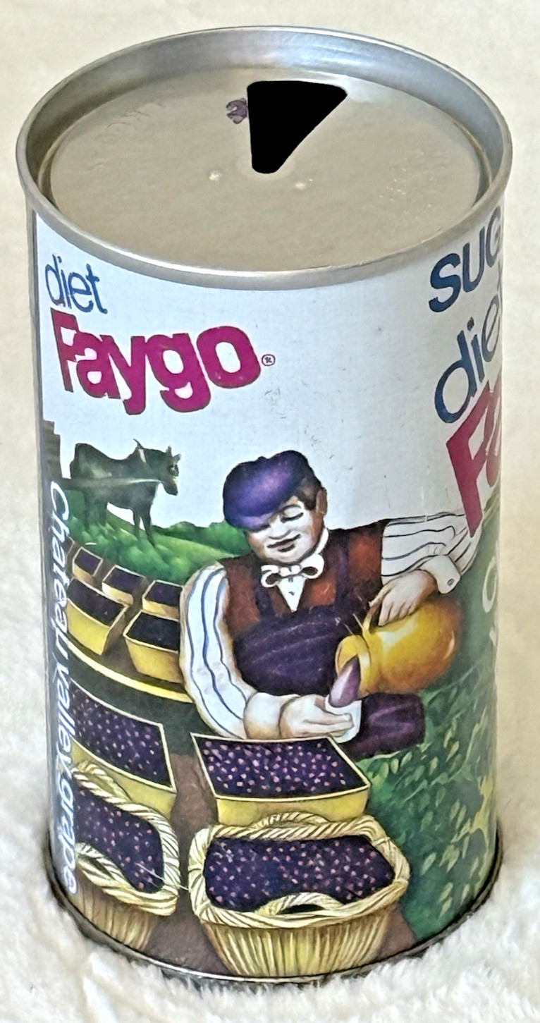 VTG 1970's-Faygo-Diet-Chateau Valley Grape-Detroit, MI-12 oz-Steel Soda-Pop Can