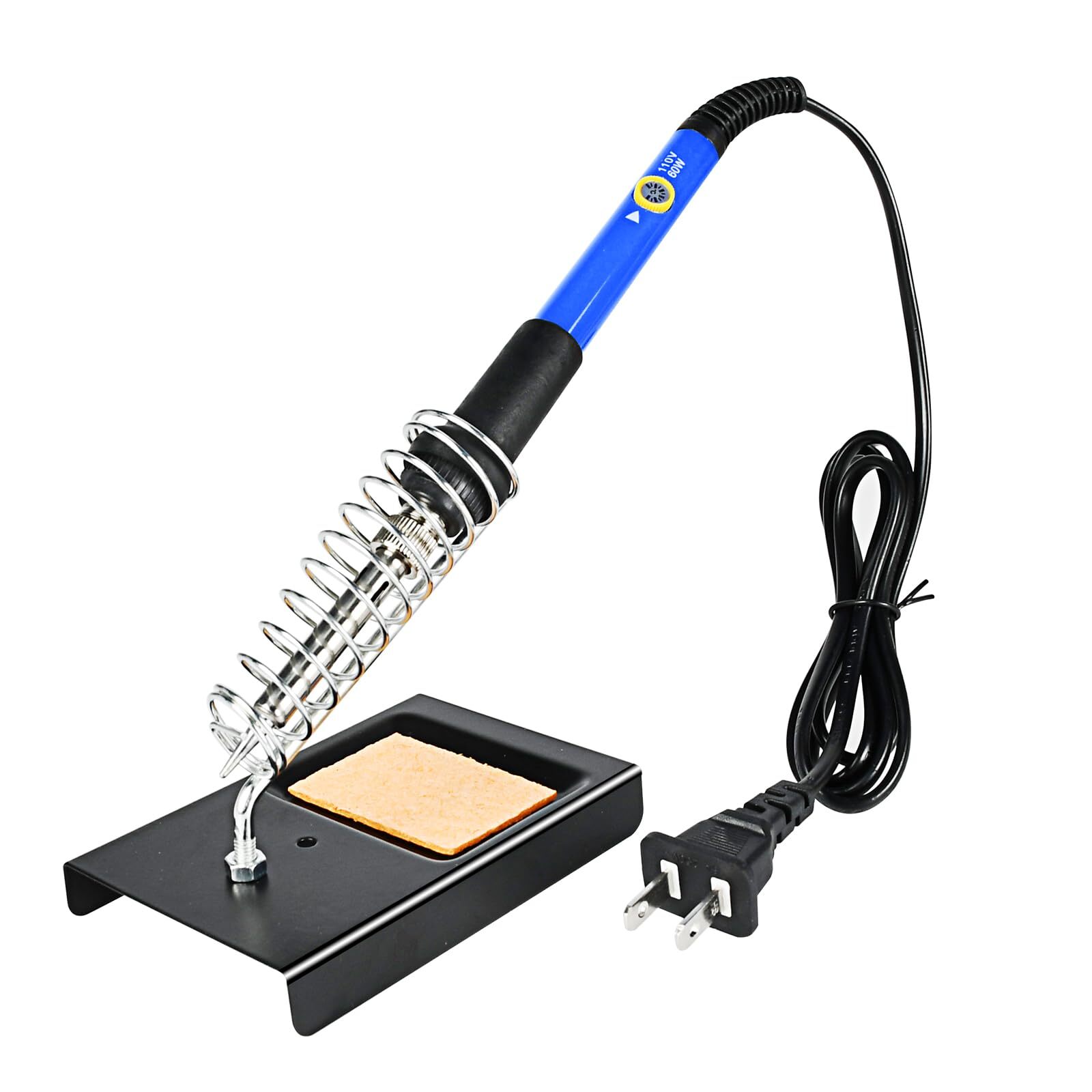 Cautin Para Soldar Estaño Electrico 110v Kit con Puntas Bomba de Desoldar US-60W