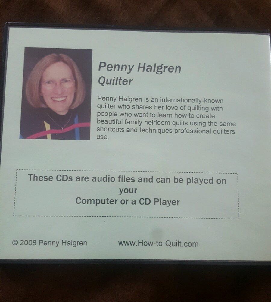 Penny Halgren Quilting Audio CD Eavesdrop on a Telephone Conversation Crafts