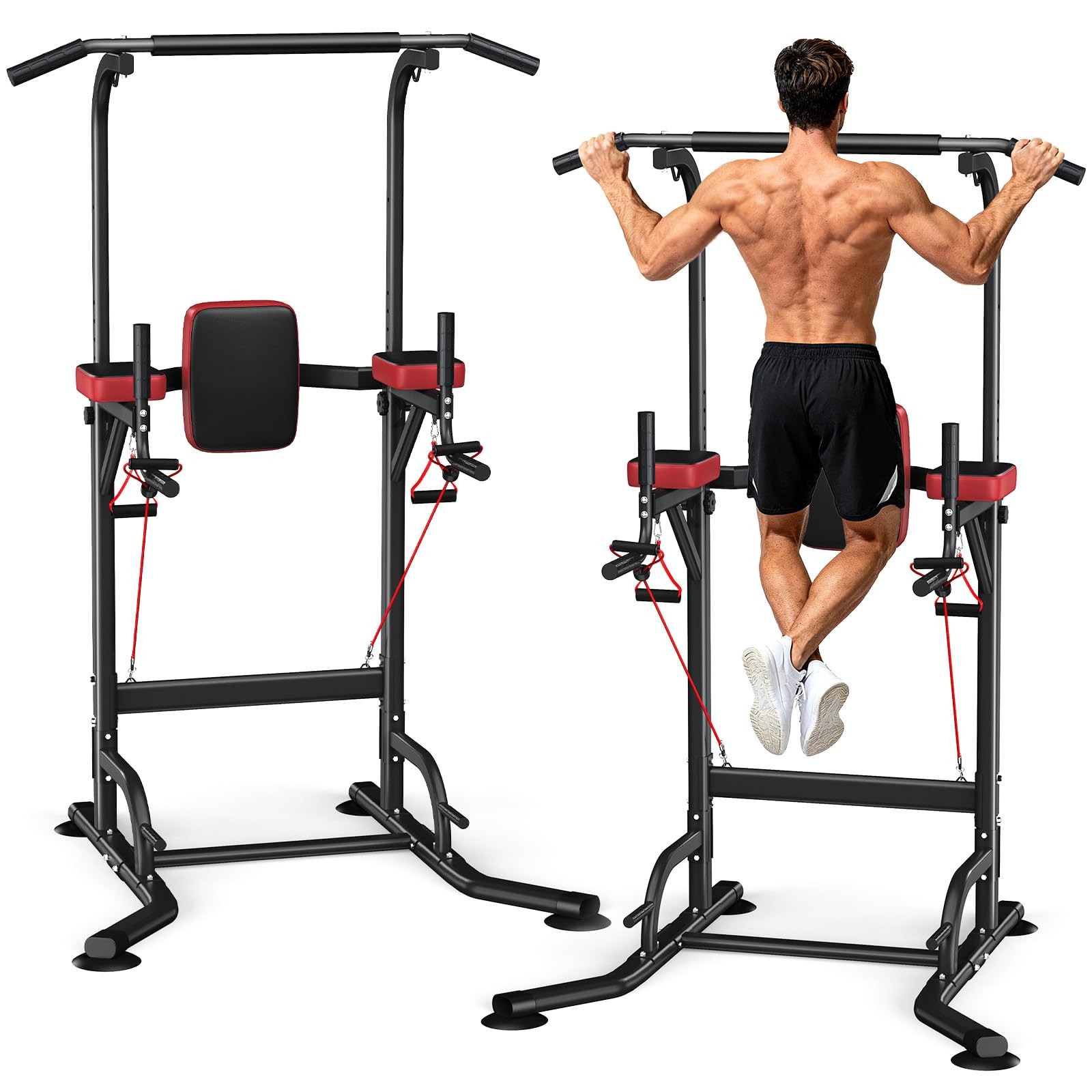 Pull Up Bar Free Standing for Multi-Function Home Gym Strength, Pull Up Dip S...