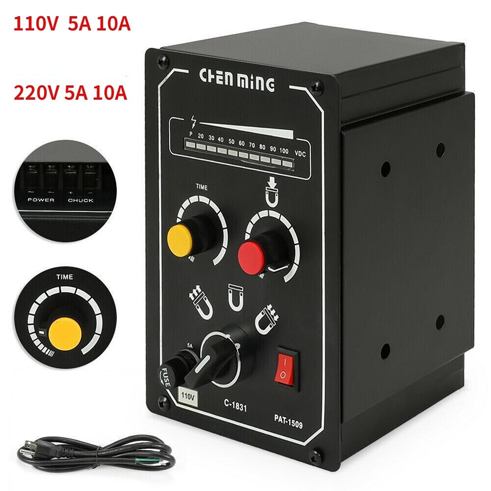 220/110V 5A/10A Electromagnetic Chuck Controller Lathe Planer Milling Grinding