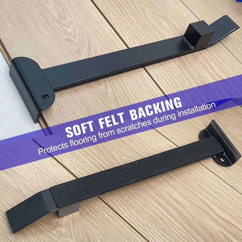 Flooring Tool with Felt Pad Professional Pull Back Hook Pry Installation Bar