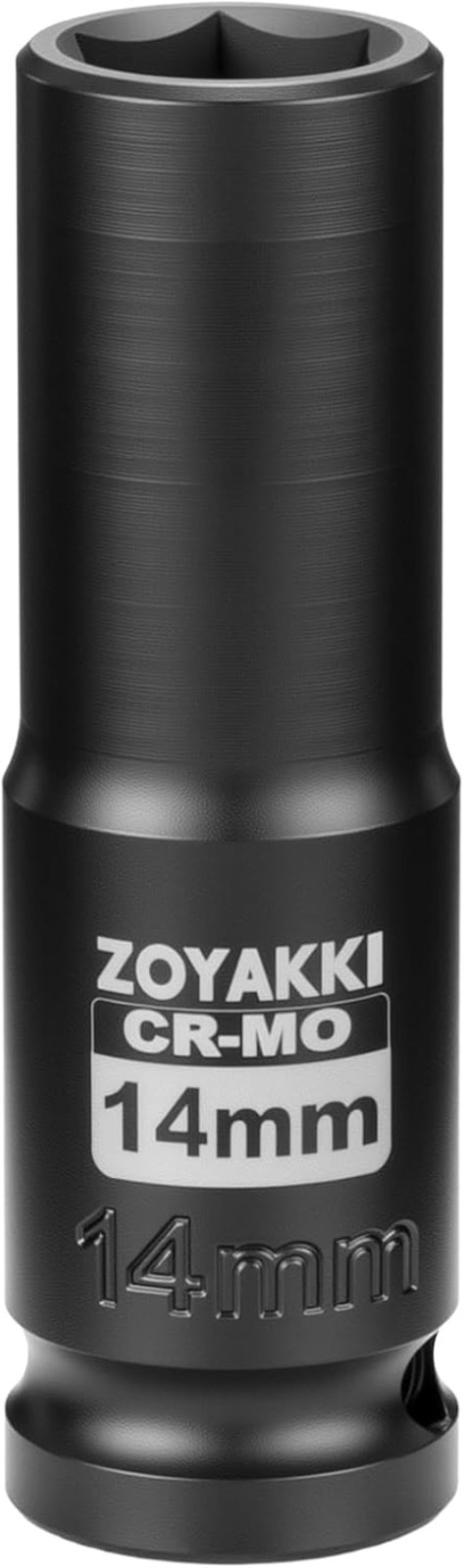 Professional 1/2" Drive 14mm Impact Socket - Durable CR-MO Construction