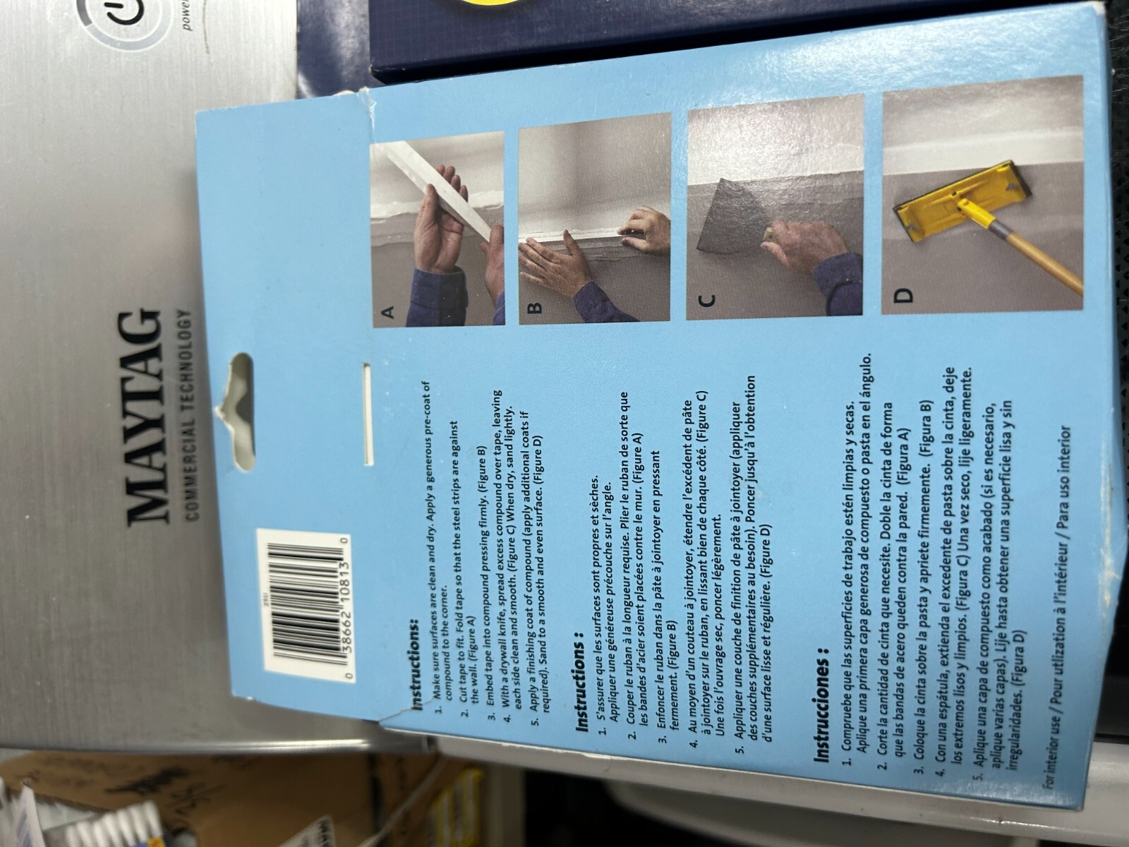 3-pack lot FibaTape Self Adhesive Drywall Joint &Metal Corner Tape 300' x 1-7/8"