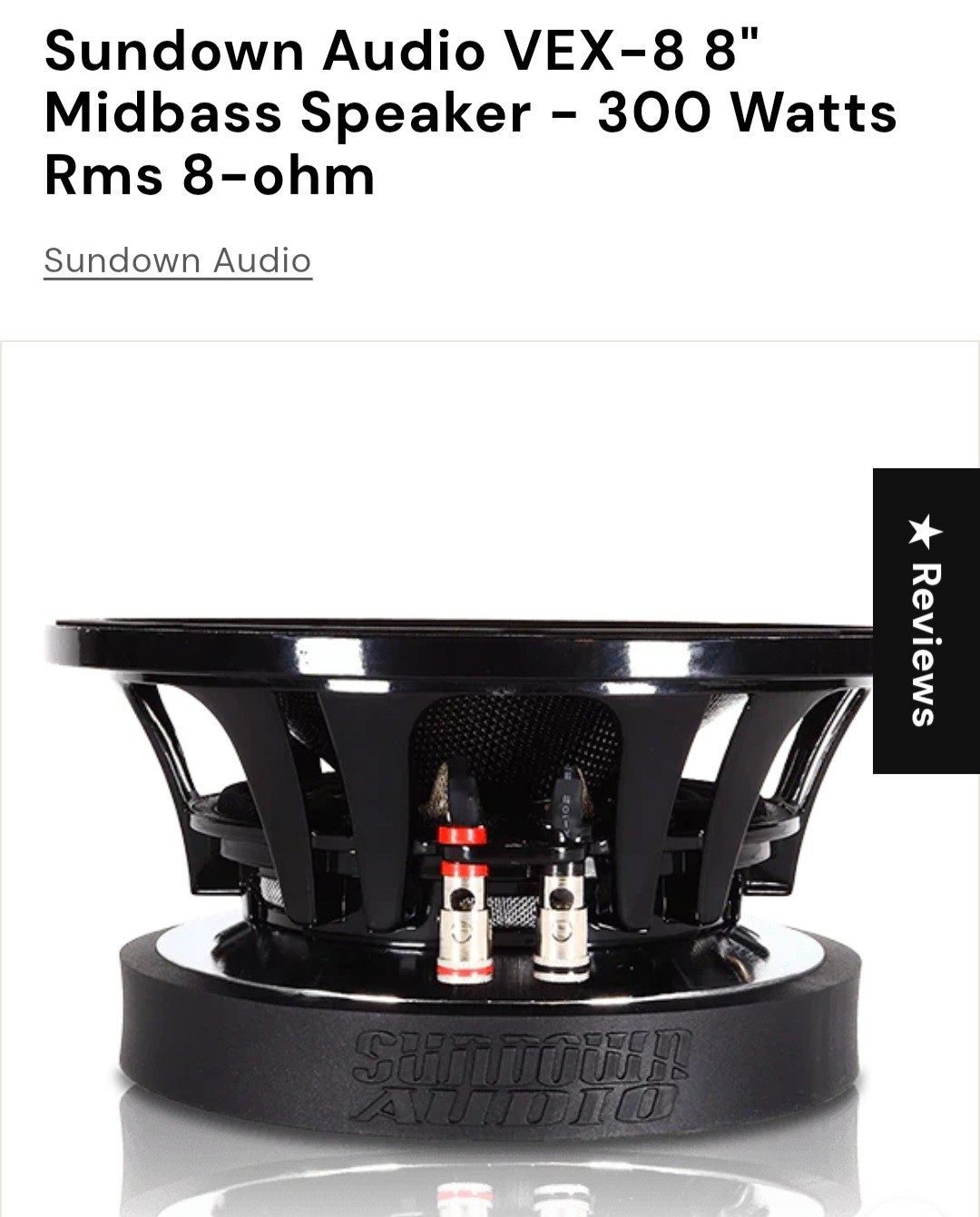 SUNDOWN AUDIO VEX84 8" Pro Audio Midrange