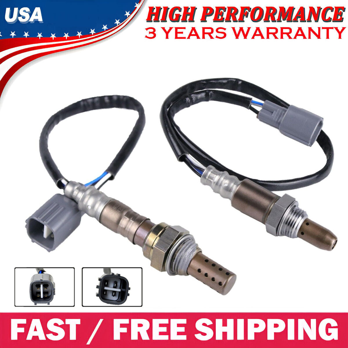 Upstream+Down Oxygen Sensor For Toyota 2007-2011 Camry 2.4L 234-4622 234-9049