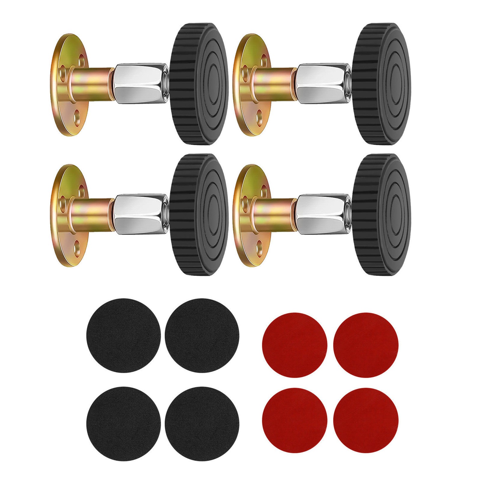 4PCS Threaded Bed Frame Stabilizer Tool 47-64mm Adjustable Headboard Stopper