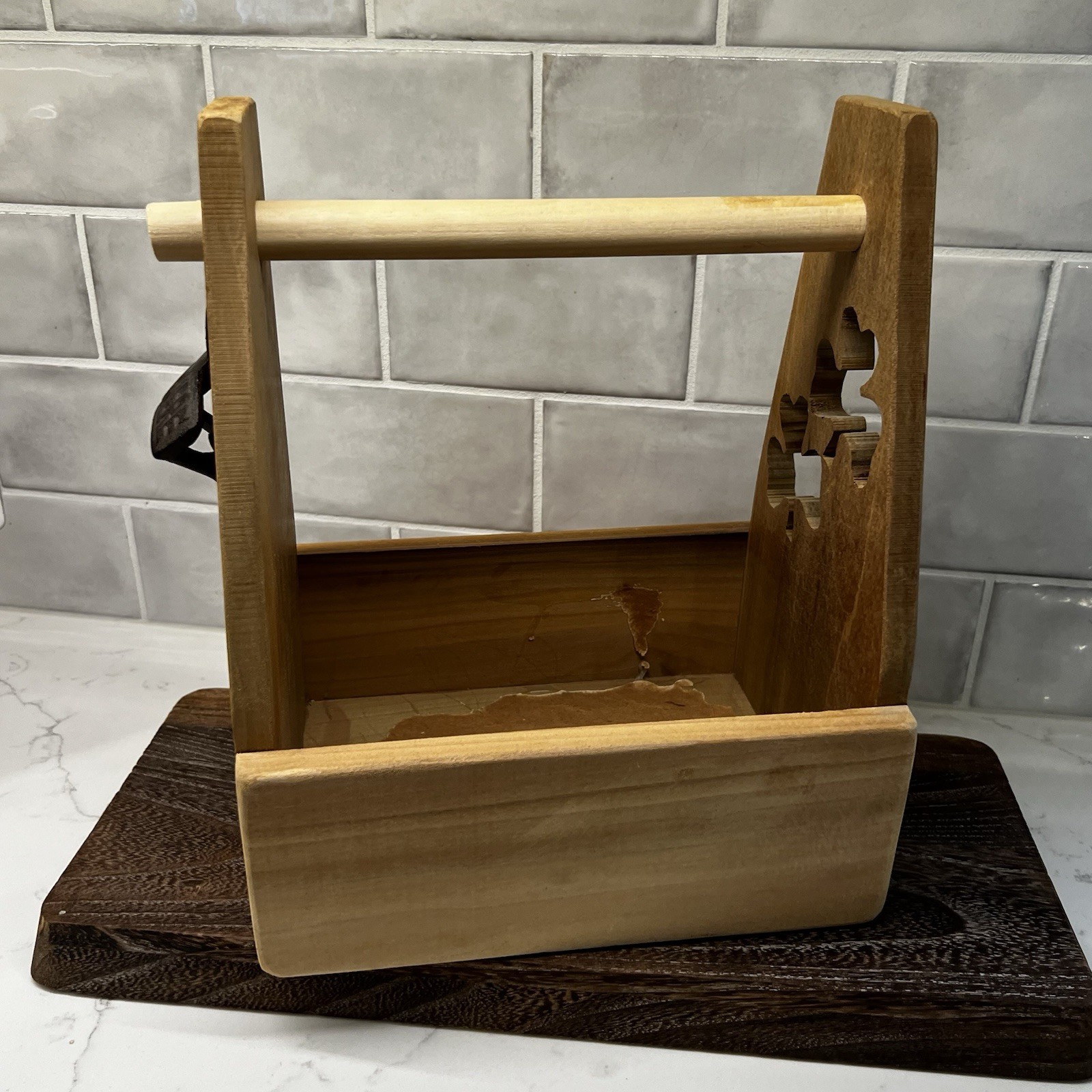 Wooden Beer Box With Shamrocks, Bottle opener