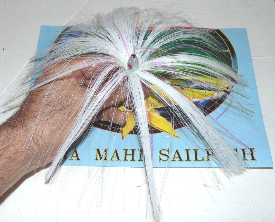 Sea Witch Ballyhoo Trolling Skirt Big Game Fishing Rig Lure Tuna Mahi Rigged