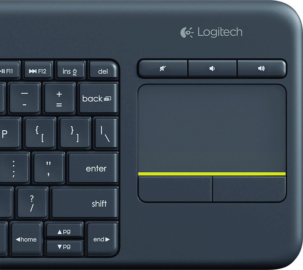 Logitech - K400 Plus TKL Wireless Membrane Keyboard for PC/TV/Laptop/Tablet w...