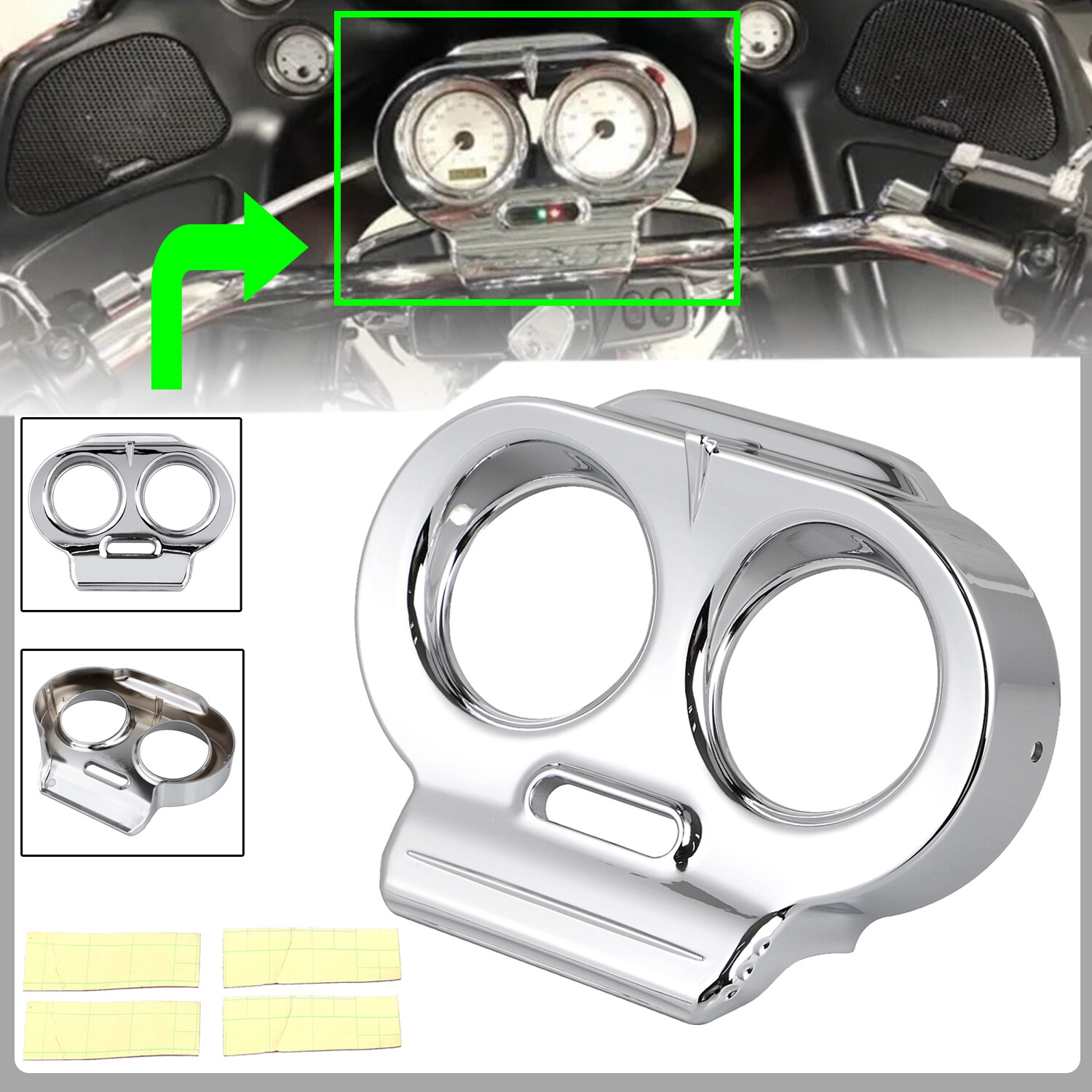 Top ABS Gauge Cover Nacelle Housing Fairing For Harley Road Glide Ultra FLTRU US
