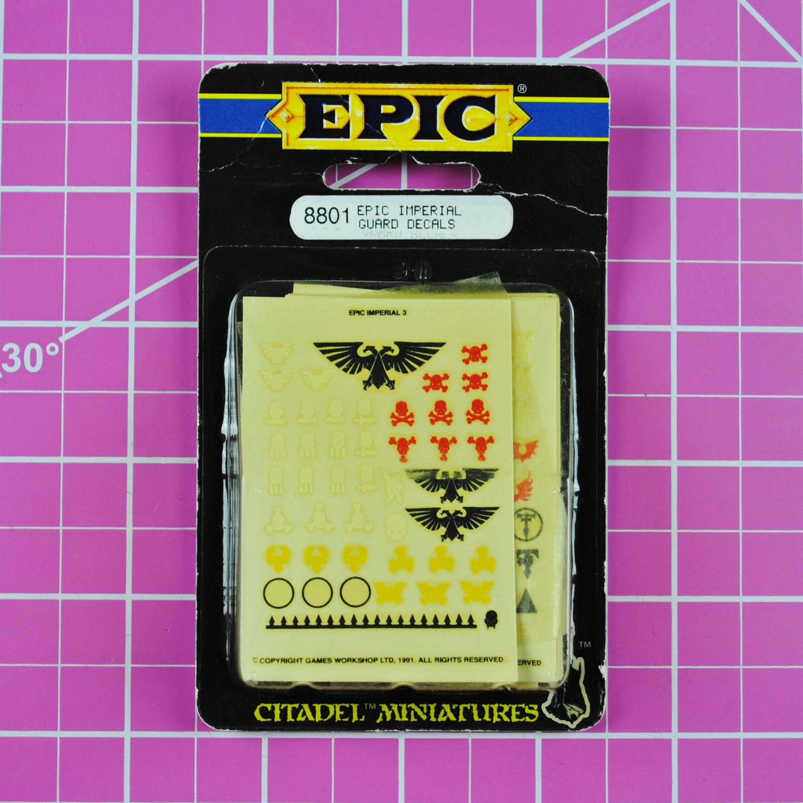 Epic 40K Imperial Guard Decals NIB - Games Workshop Citadel Transfers Warhammer