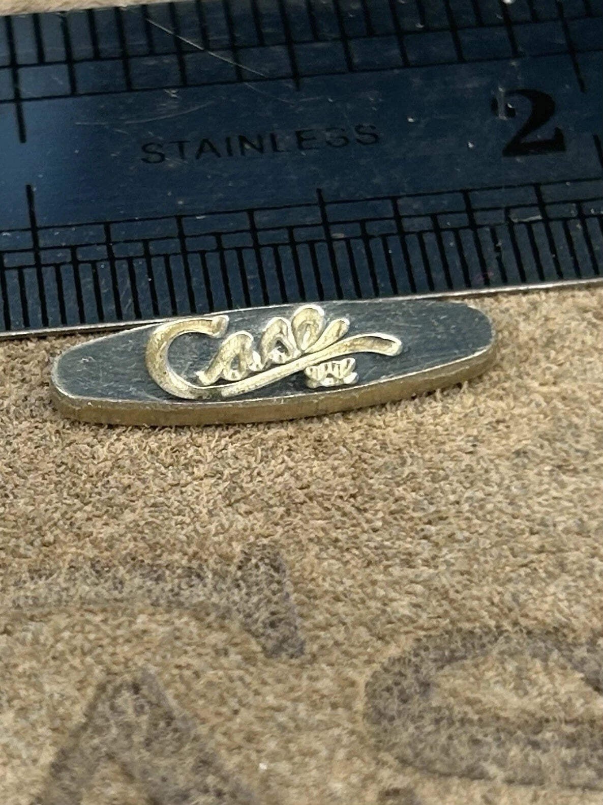Case XX Replacement Shield/Badge/Emblem Genuine From An Old Knife.