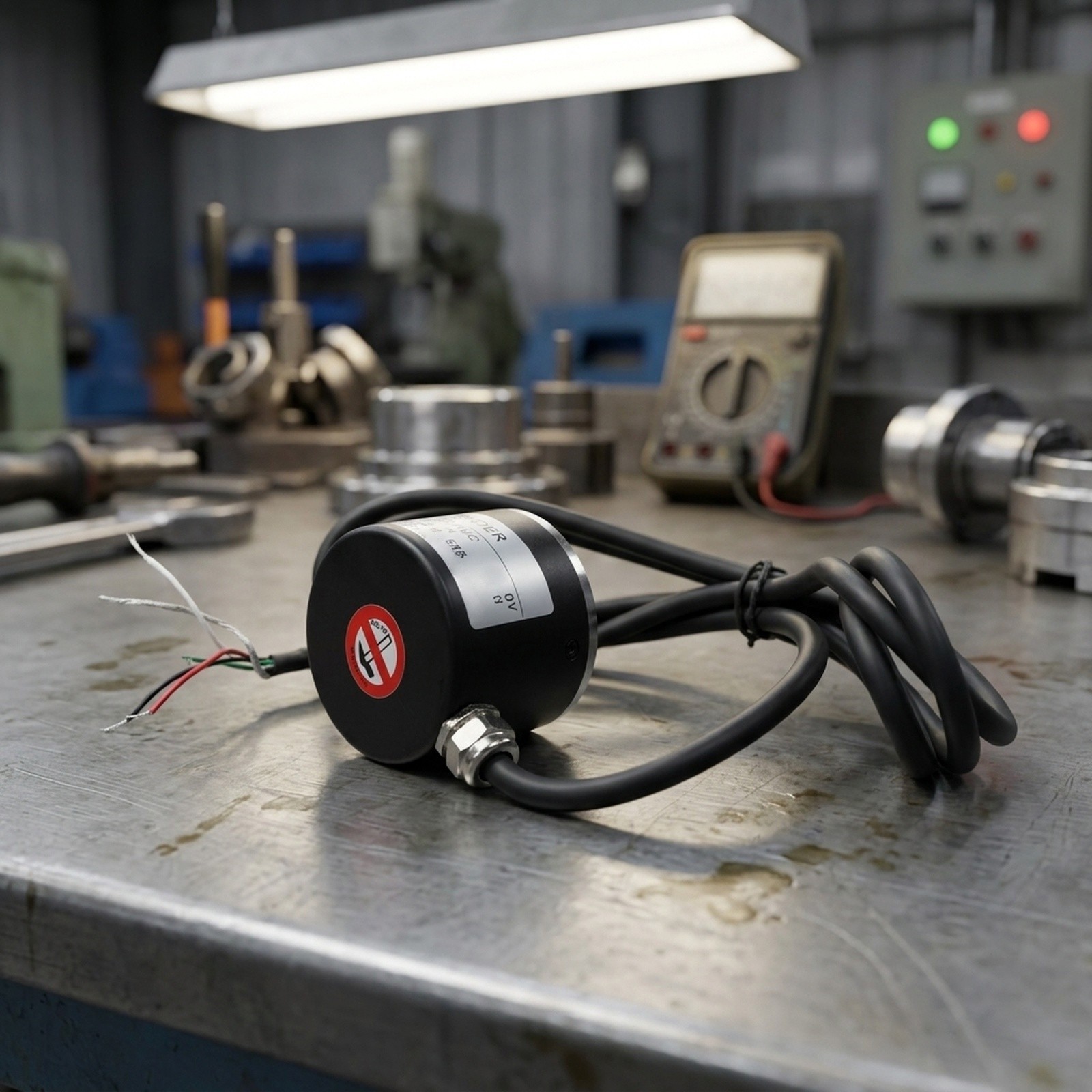 Dual Phase Rotary Encoder 600PR DC 5V 24V for CNC Robotics and Automation
