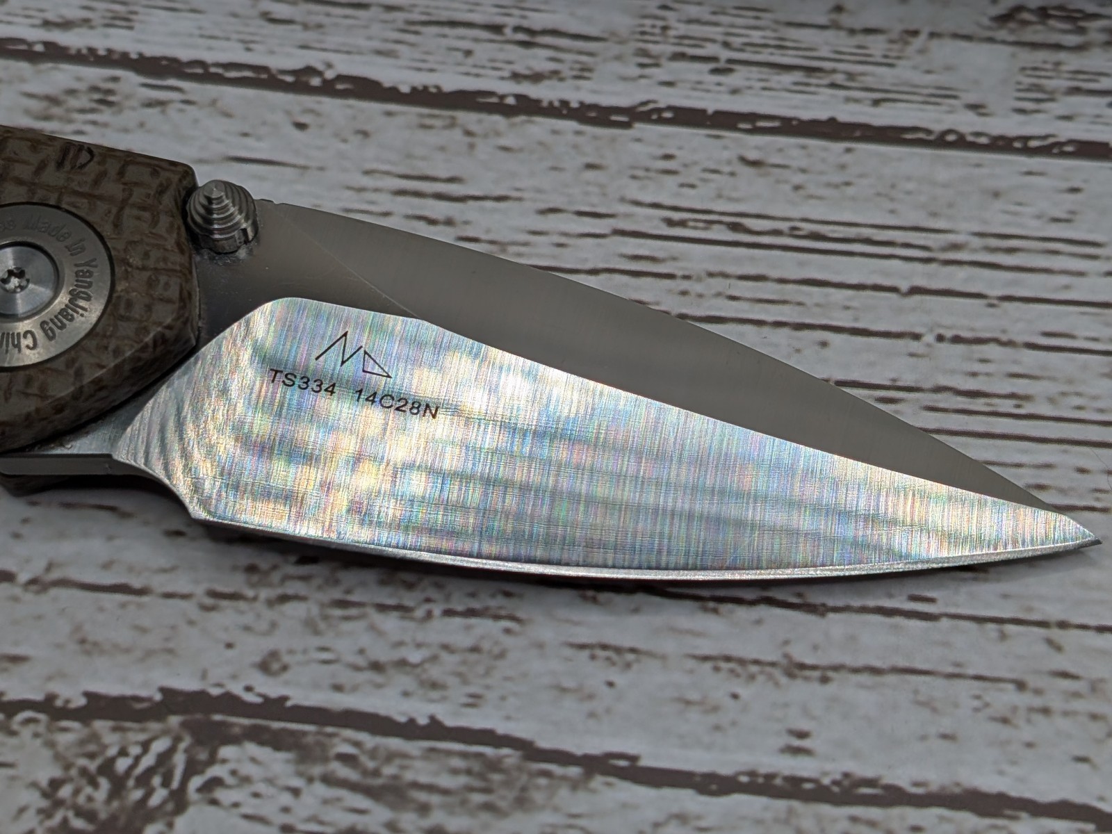 Twosun TS334 Brown Micarta Satin 14c28n