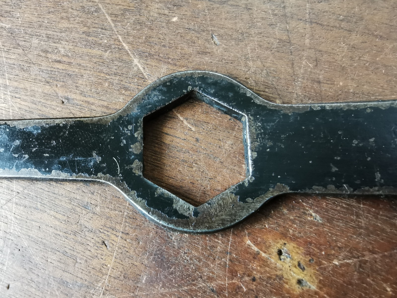 Vintage Flat Plate Spanner for classic toolkit 15/16AF X 13/16AF X 7/16AF.