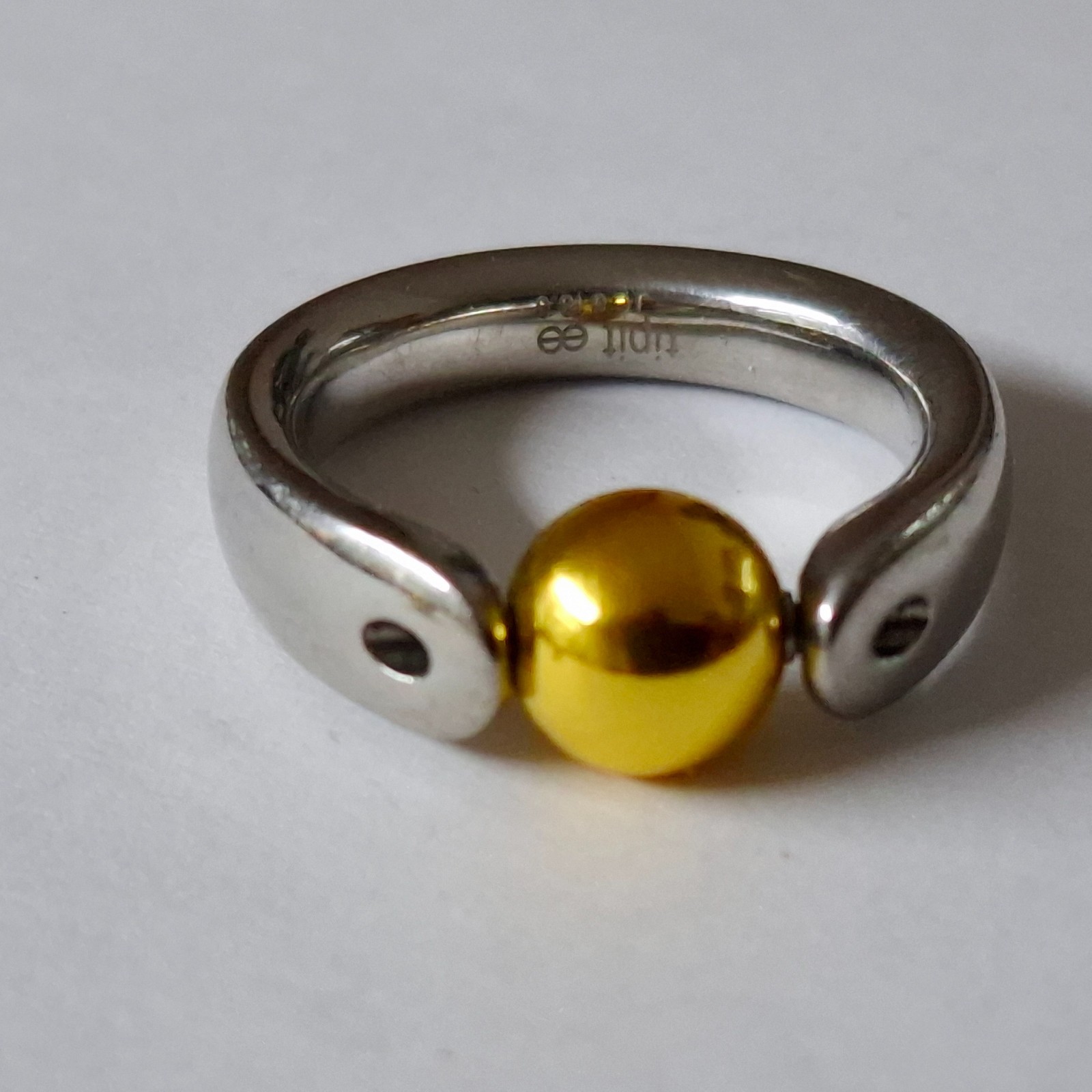 Tipit S - Polished Silver Ball / High Quality 22kt Gold Plated