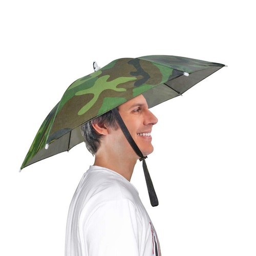 Sun Umbrella Hat Outdoor Golf Cap Foldable Head Cap Fishing Camping Headwear Hat
