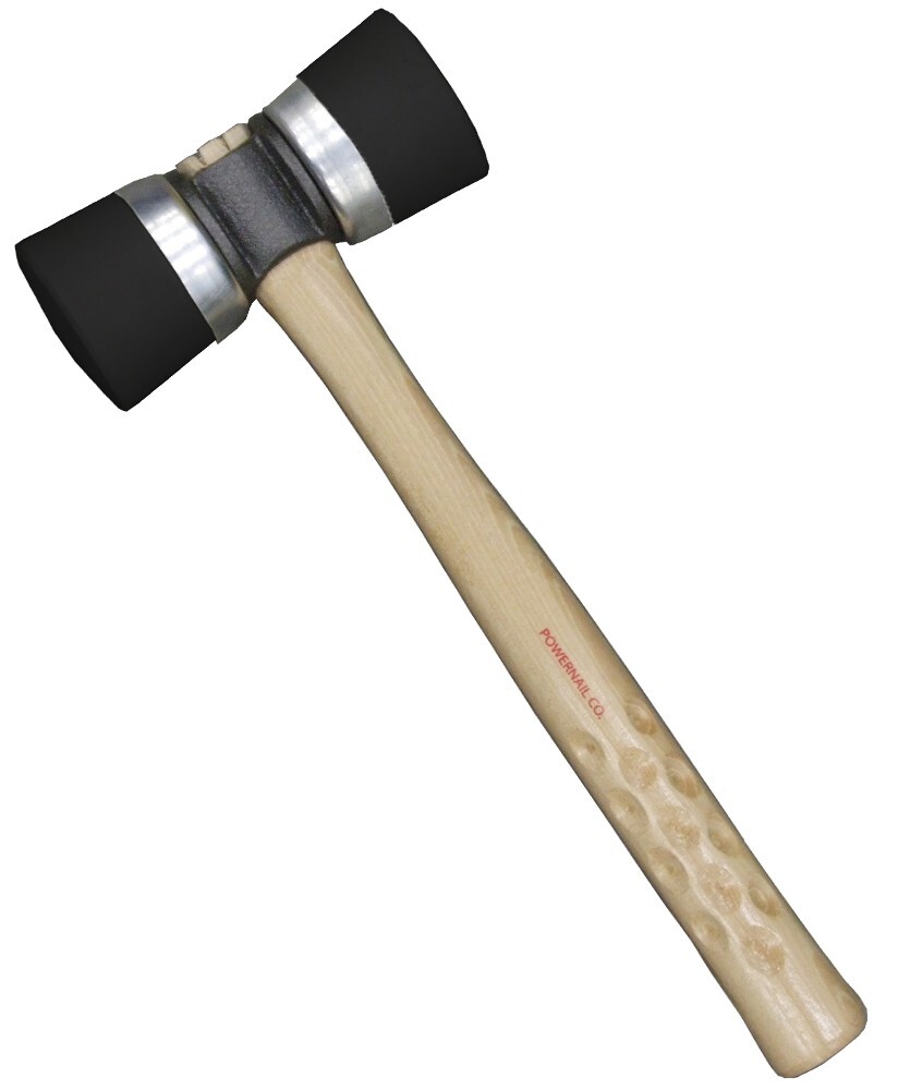 Powernail 3MI Double Cap Black Rubber Mallet (3+ pounds)