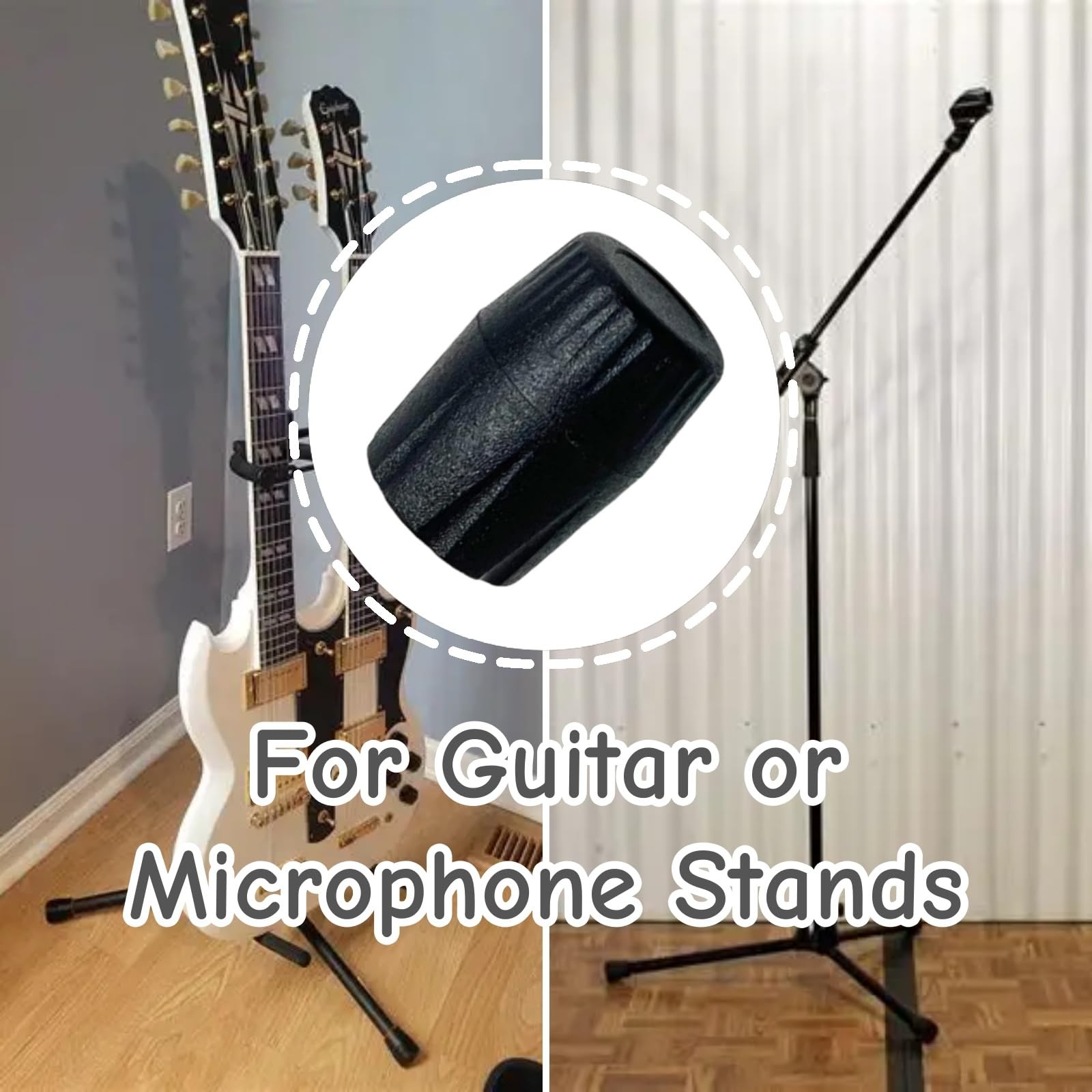 10 PCS Microphone Guitar Stand Foot Protector Rubber Cap Pad...