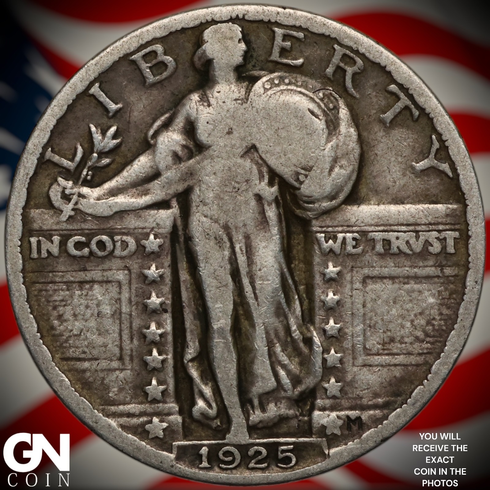 1925 P Standing Liberty Quarter Z7842