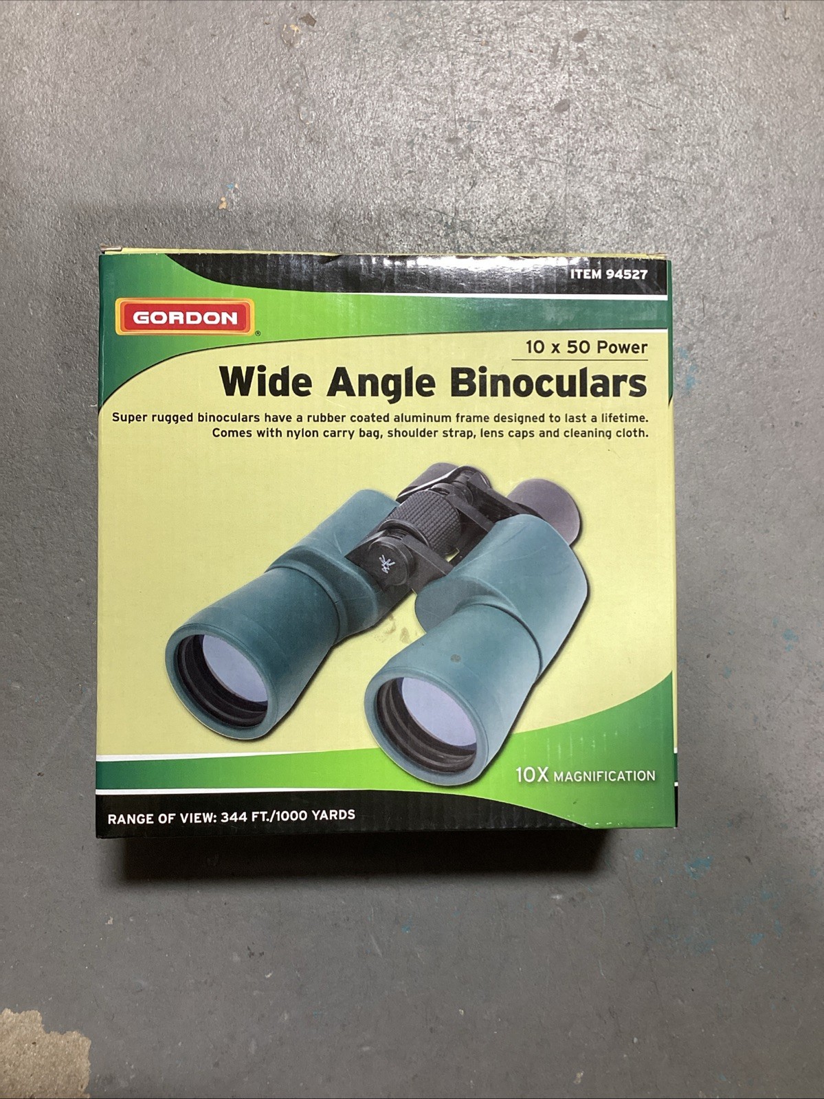 NEW GORDON 10 X 50 POWER Wide Angle Binoculars 94527
