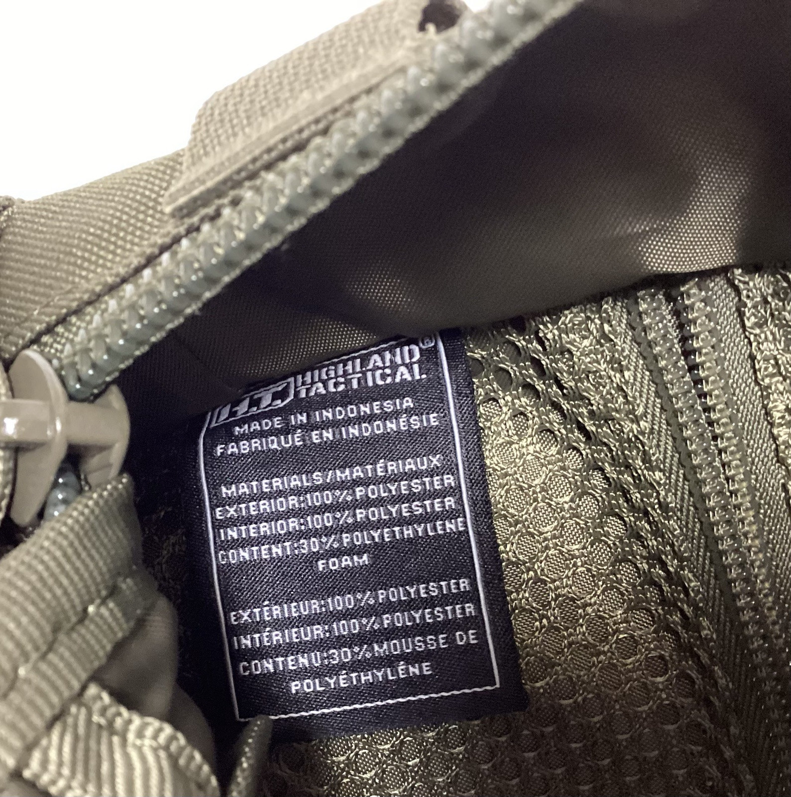 HIGHLAND TACTICAL Eagle Sling Bag - Molle Webbing Hook & Loop Patch Holder