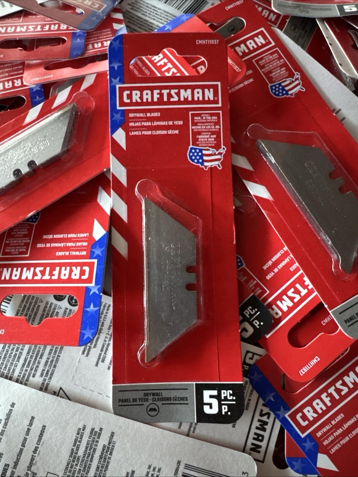Craftsman Steel Drywall Blades bundle of 100 Packs 500 blades In Total