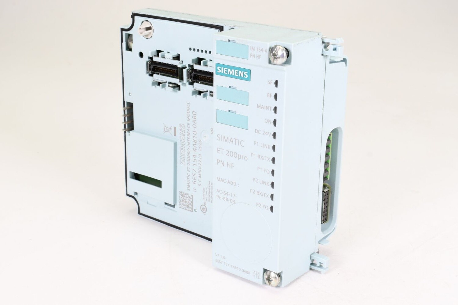 SIEMENS 6ES7154-4AB10-0AB0, IM 154-4 PN HF, Interface module, E03