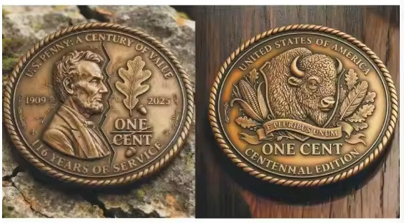 Final Cent Tribute Anniversary Challenge Coin Commemorative Penny 1-pc I