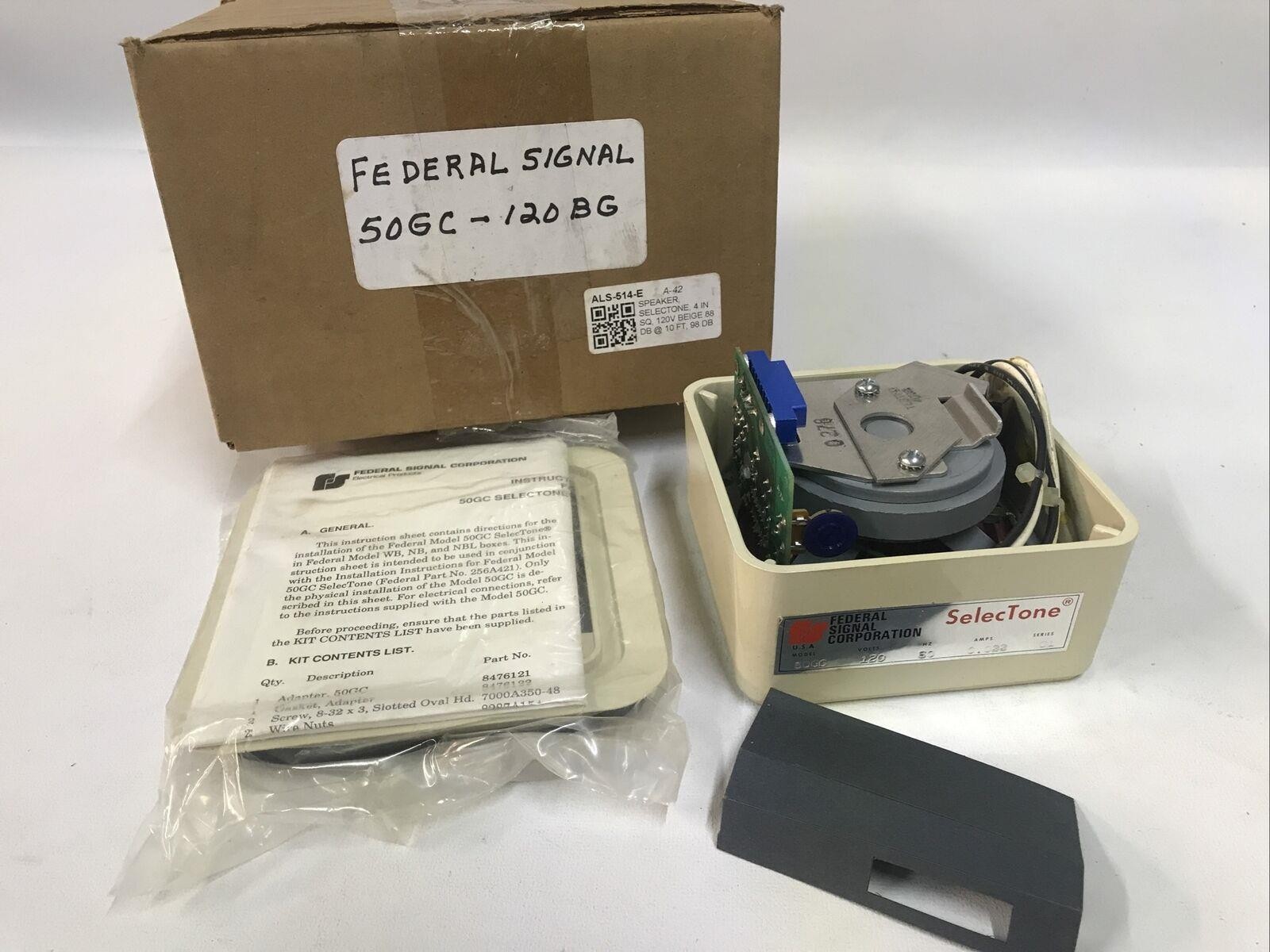Federal Signal Selectone 50GC-120BG Amplified Speaker SERIES C1 120V