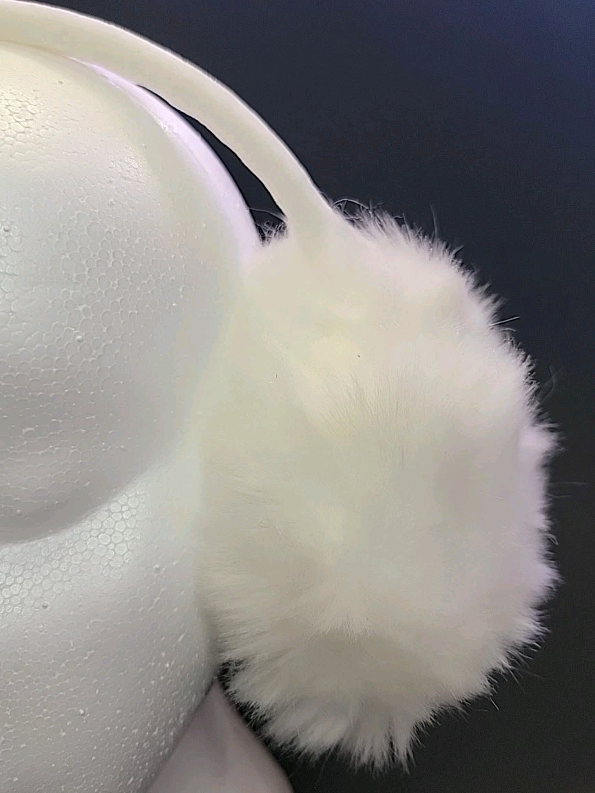 Set Of 2 Faux Fur Black/White Earmuffs Unisex Cold Weather Adult Christmas gift