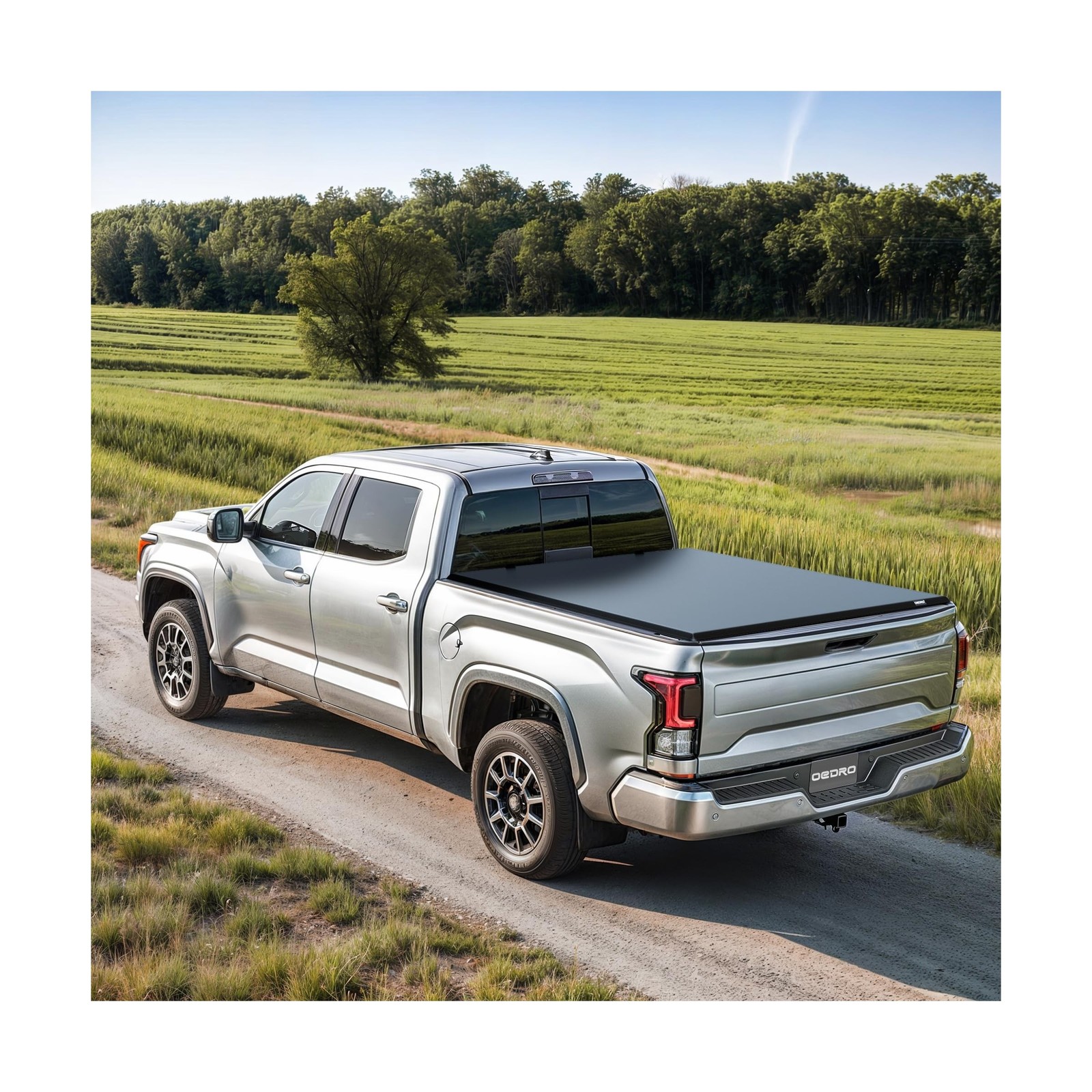 oEdRo Upgraded Tri-Fold Truck Bed Tonneau Cover Compatible with 2014-2018 Che...