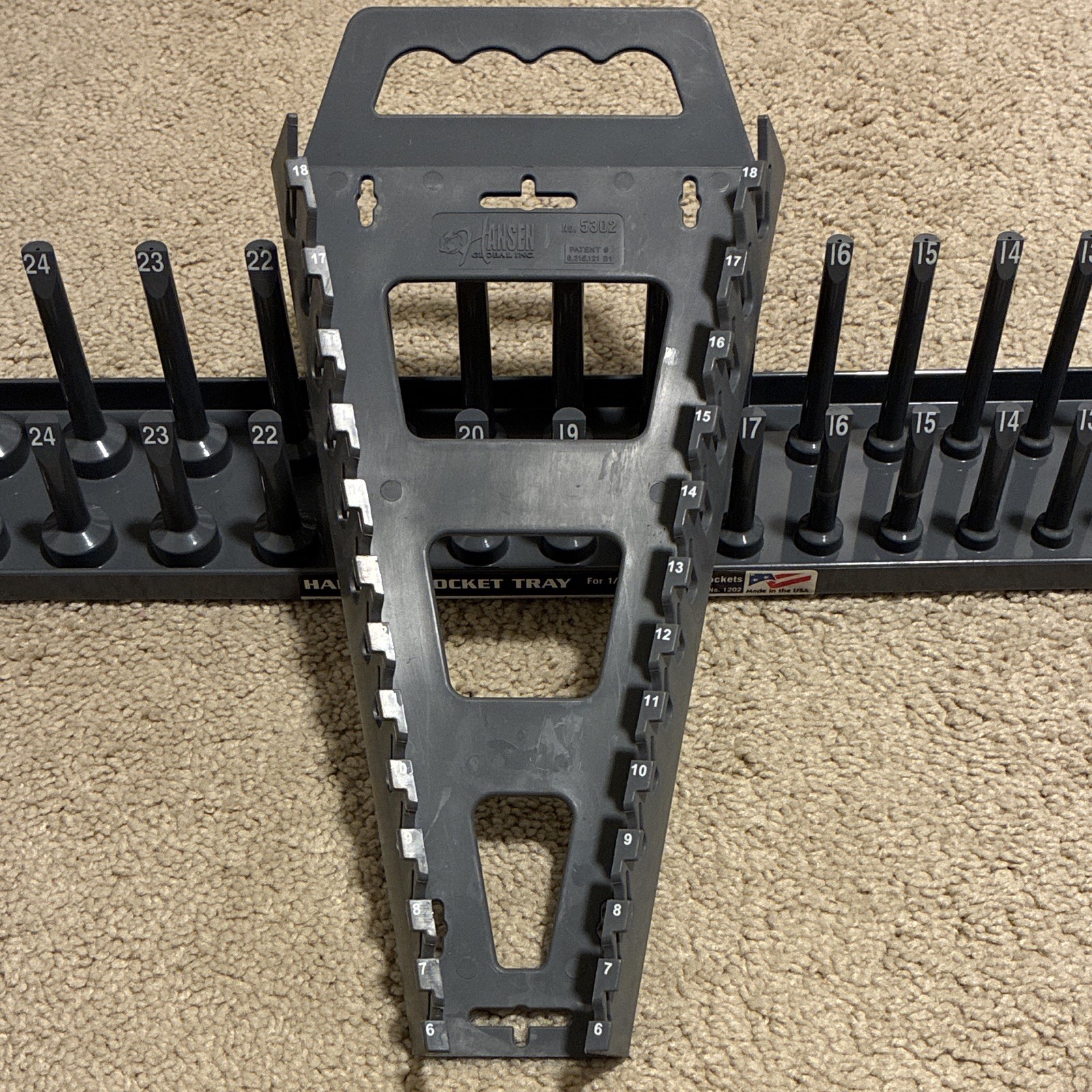 Hansen Socket/Wrench Tool Organizer Lot