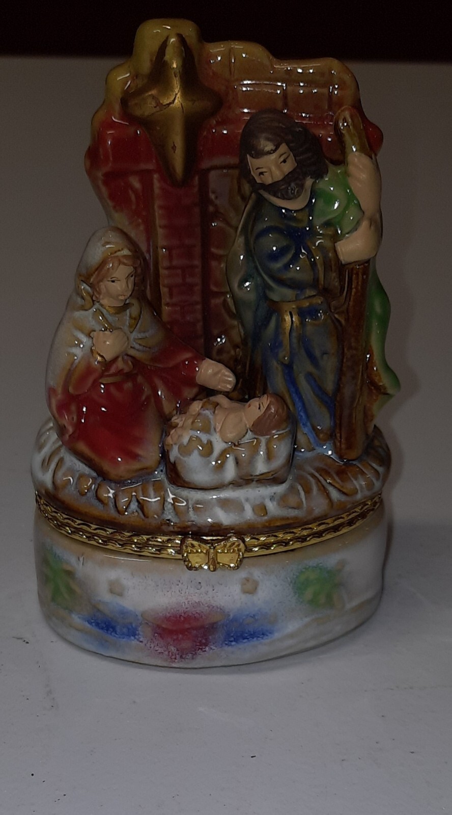 Nativity Ceramic Trinket Box