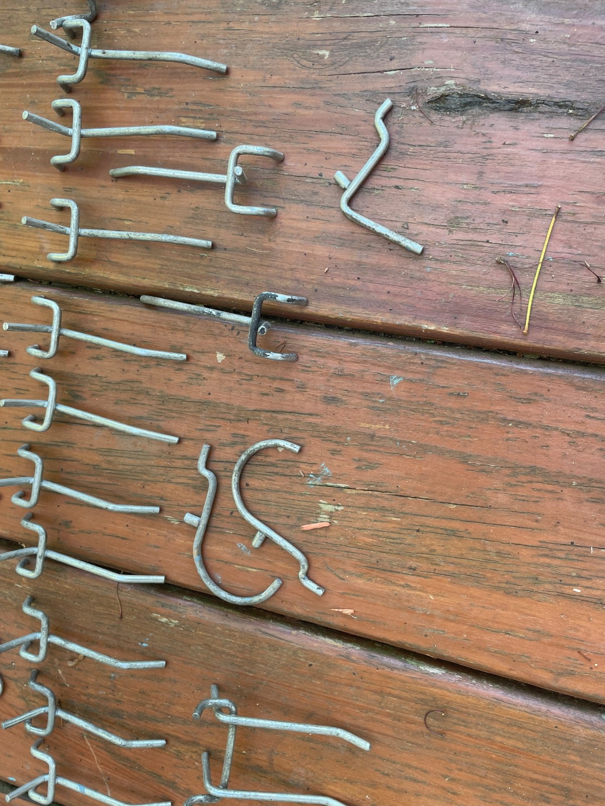 62 metal various styles peg board hook, tool accessory holders